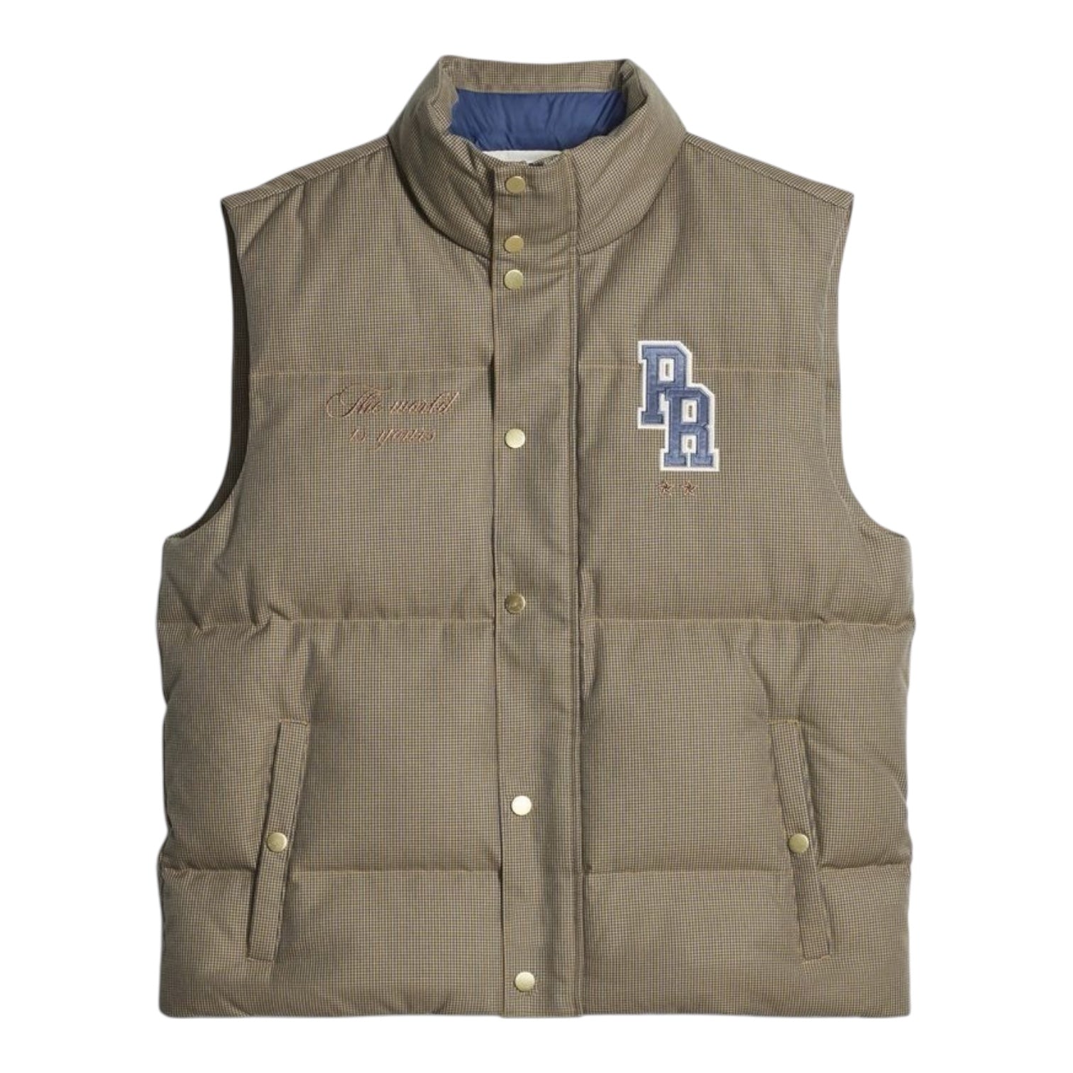 Doudoune sans manches Puma x Rhuigi pied-de-poule NYC
