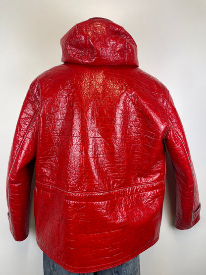 Veste rouge vinyle Moncler - L