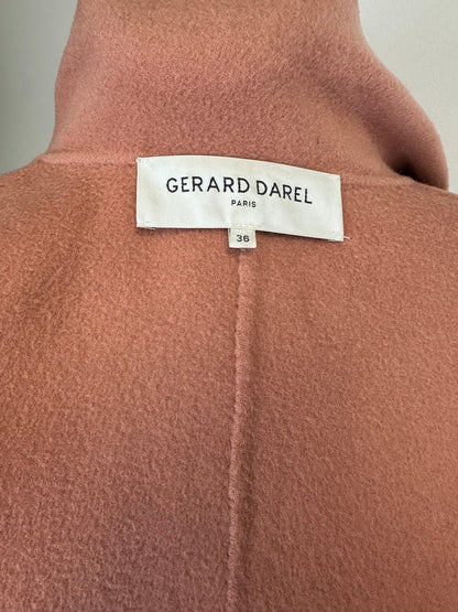 Manteau en laine rose Gérard Darel - S