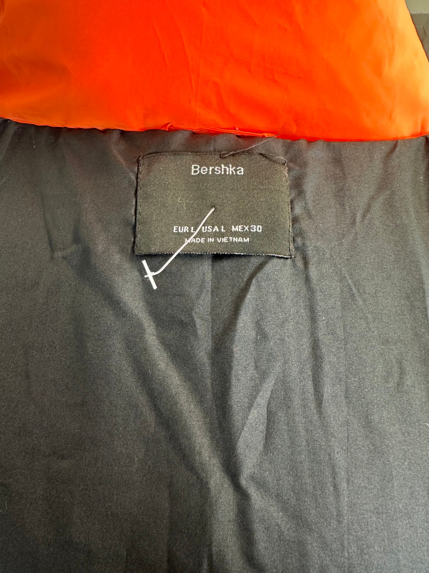 Doudoune orange courte Bershka - L