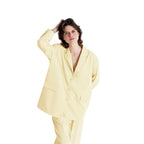 Ensemble American Vintage blazer & pantalon jaune pastel