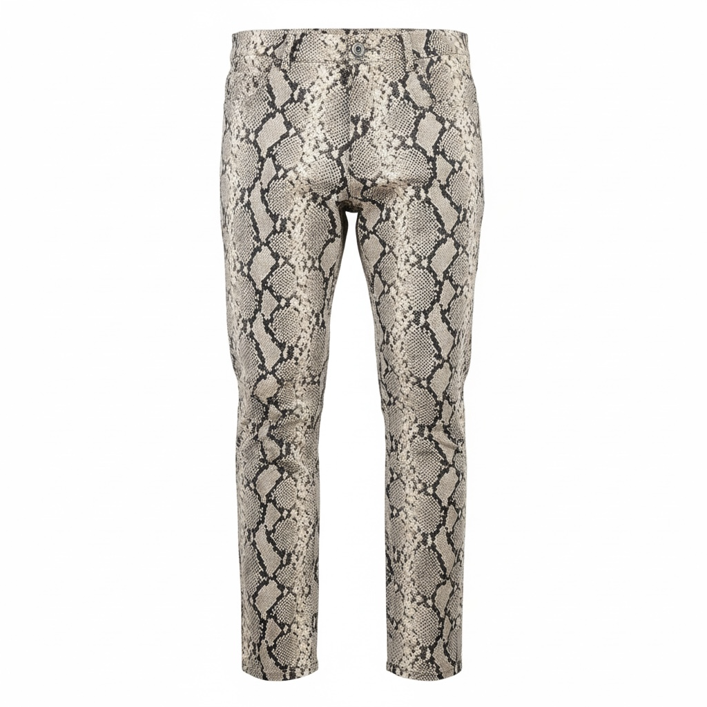 1017 ALYX 9SM Pantalon en cuir effet python