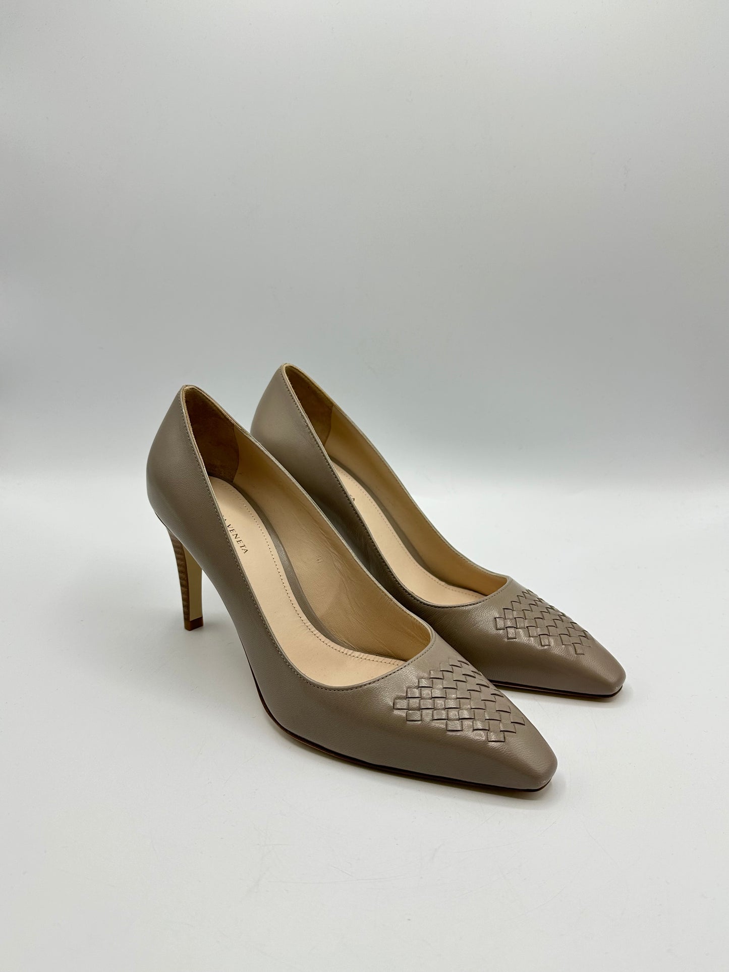 Escarpins cuir gris Bottega Veneta - 37