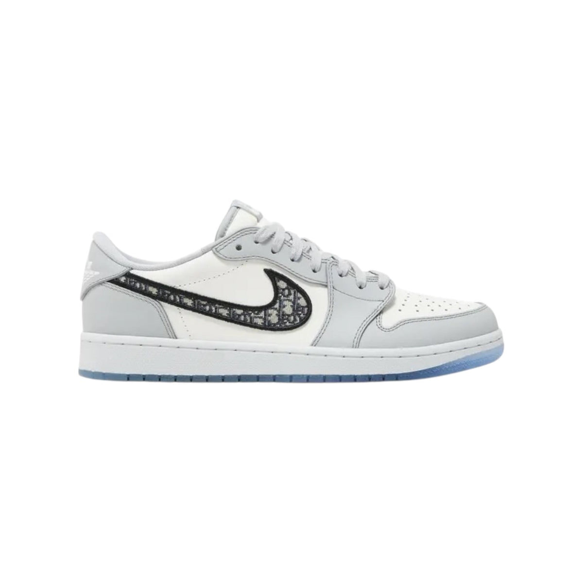 Nike x Dior Air Dior Low sneakers cuir gris et blanc édition limitée