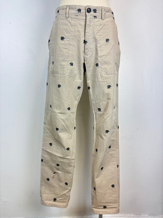 Pantalon en coton collaboration « Louis Vuitton x Chapman Brothers » par Kim Jones - M