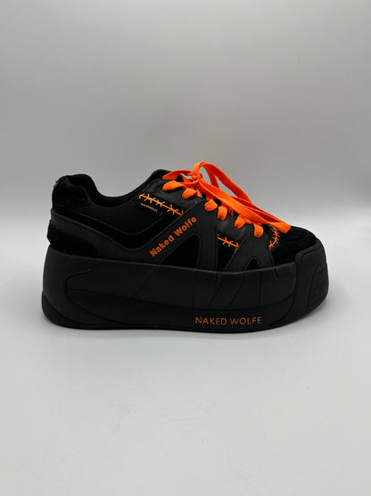 Sneakers noir orange Naked Wolde - 38