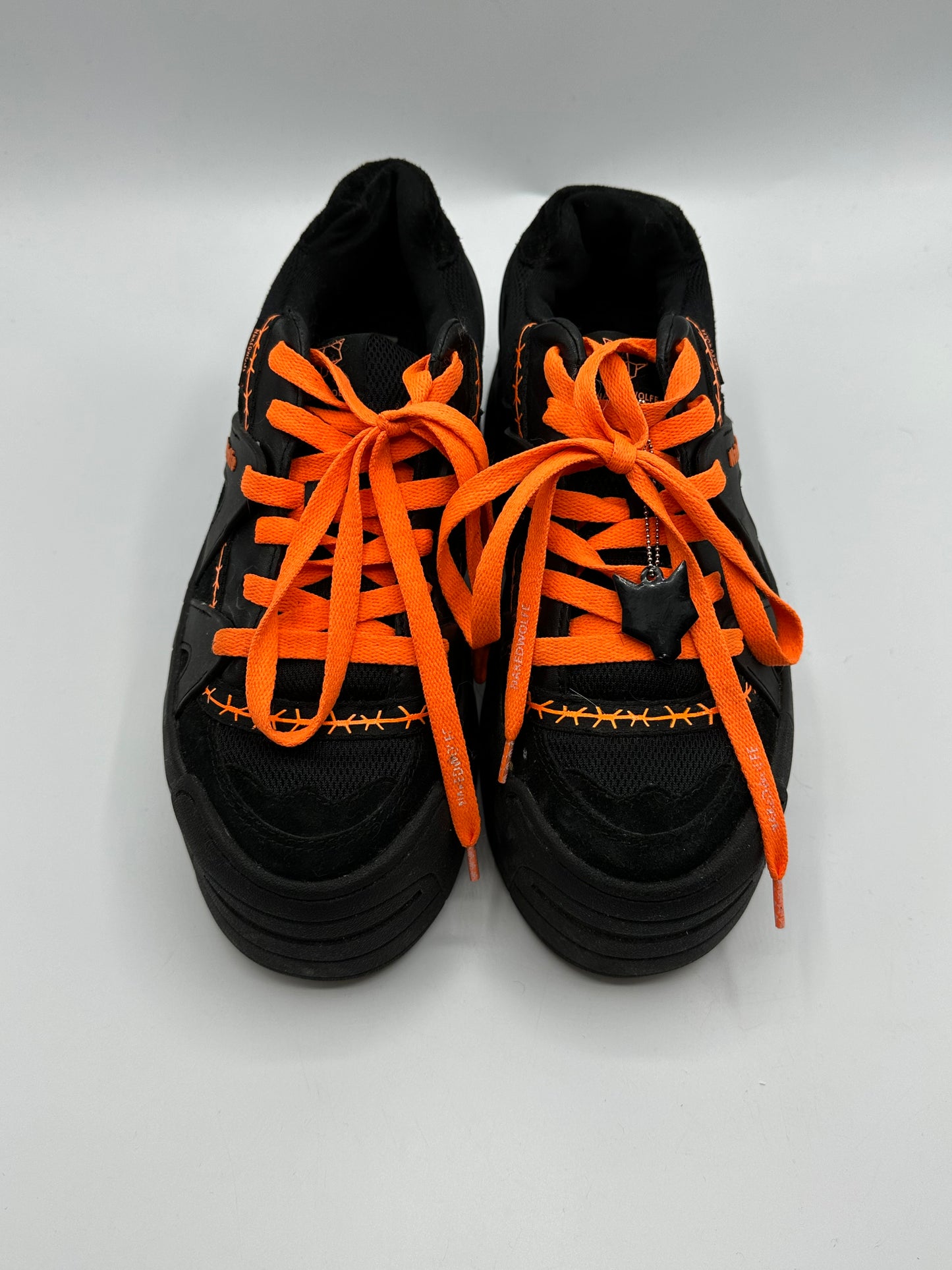 Sneakers noir orange Naked Wolde - 38