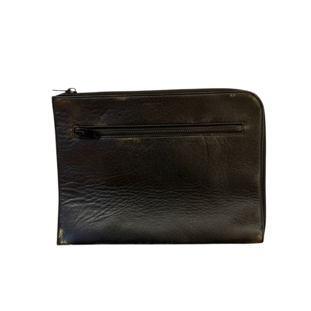 Pochette en cuir Saint Laurent
