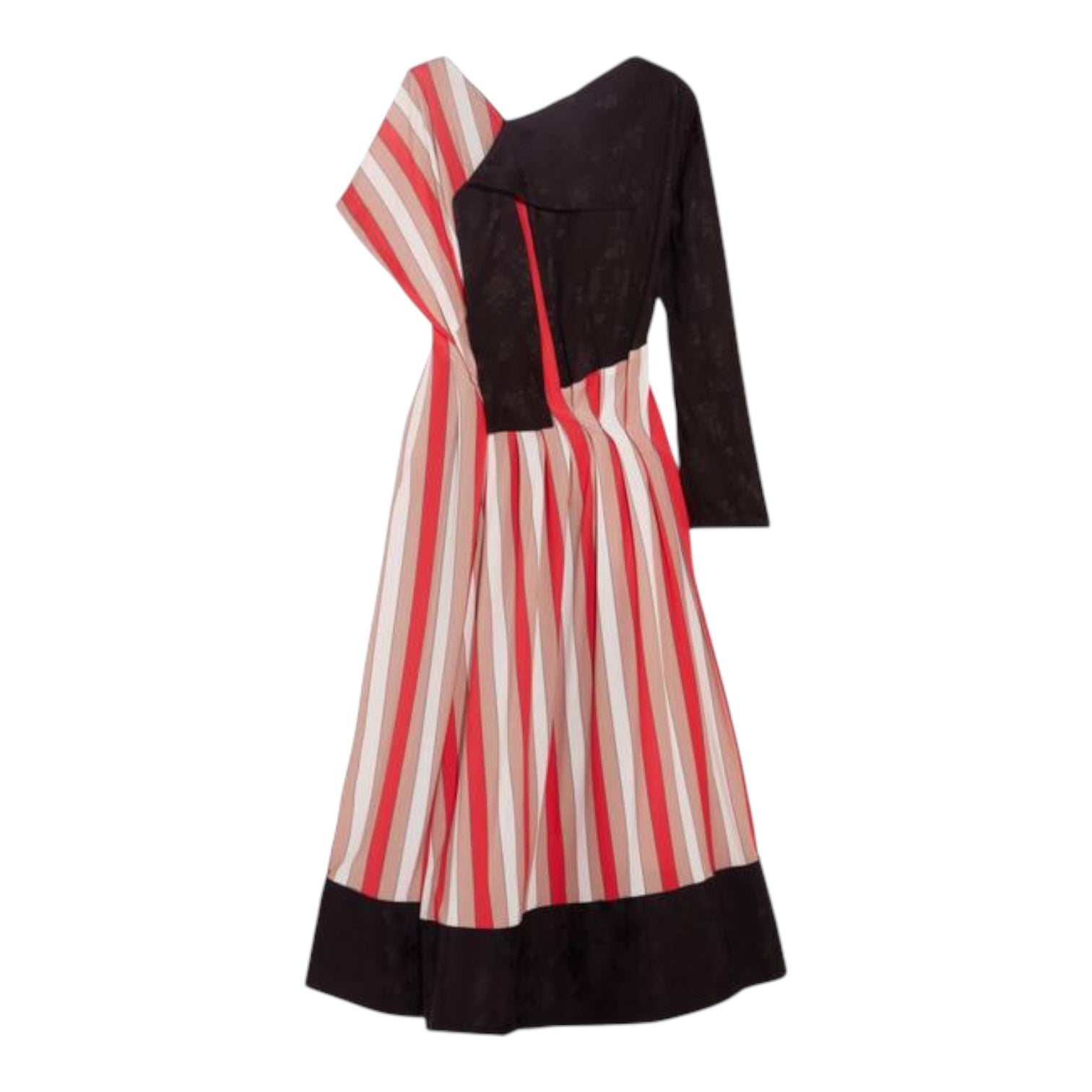 LOEWE Robe mi-longue à rayures