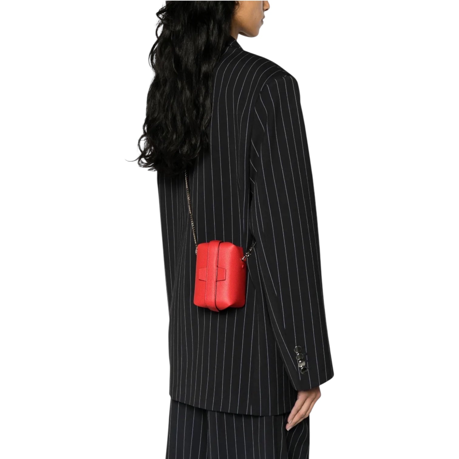 VALEXTRA Tric Trac Crossbody Nano Bag