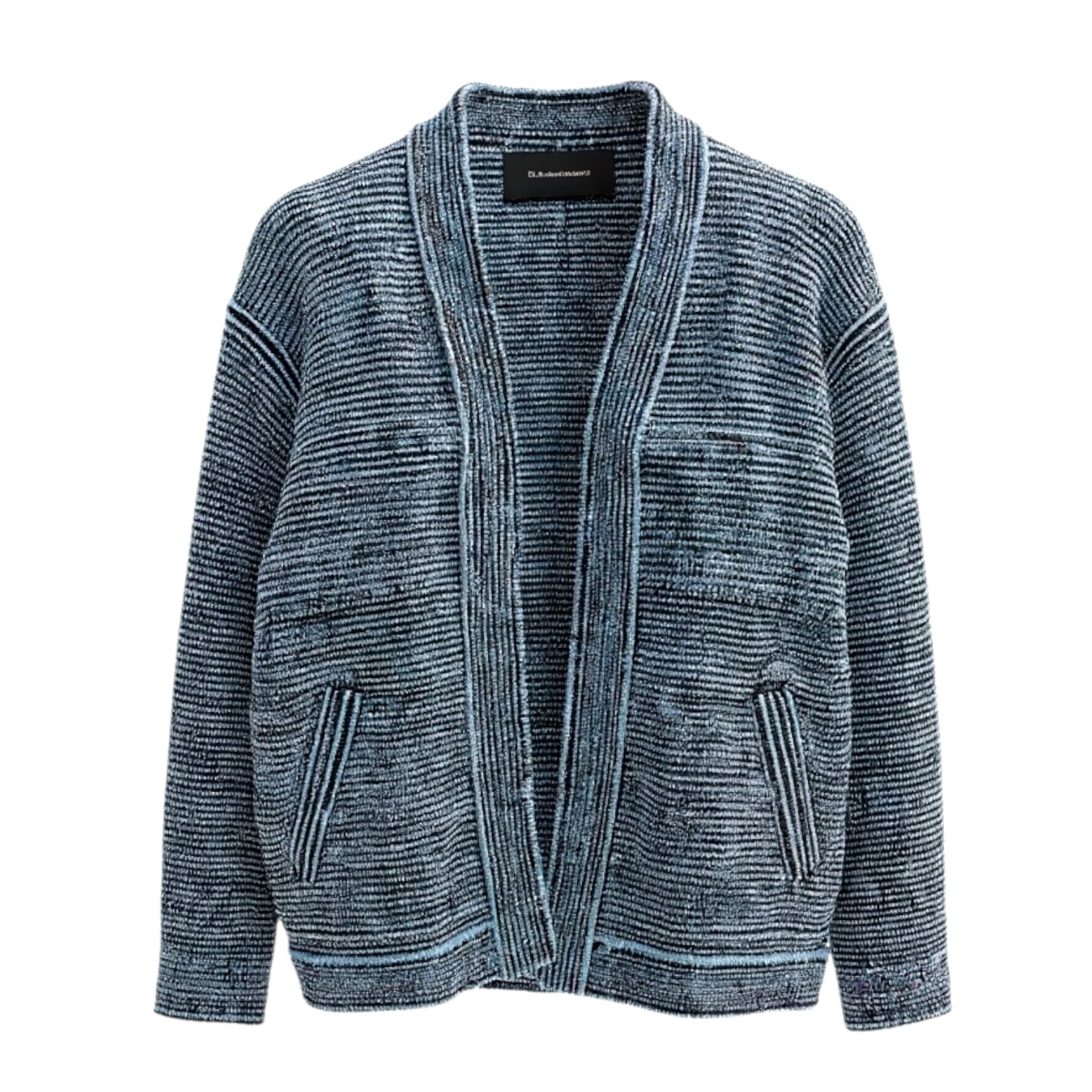Cardigan texturé Commas noir et gris