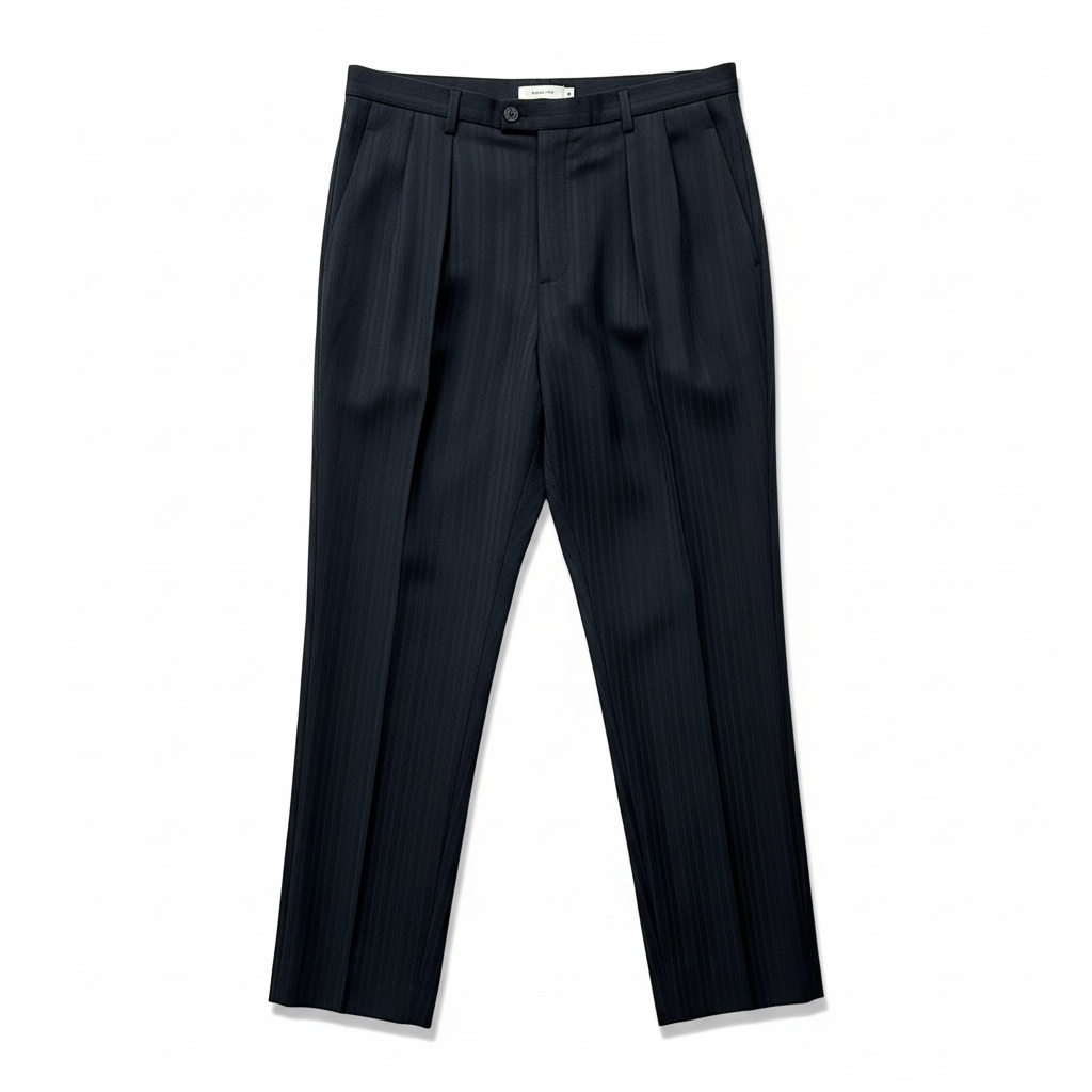 Pantalon de costume Saint Laurent noir rayé