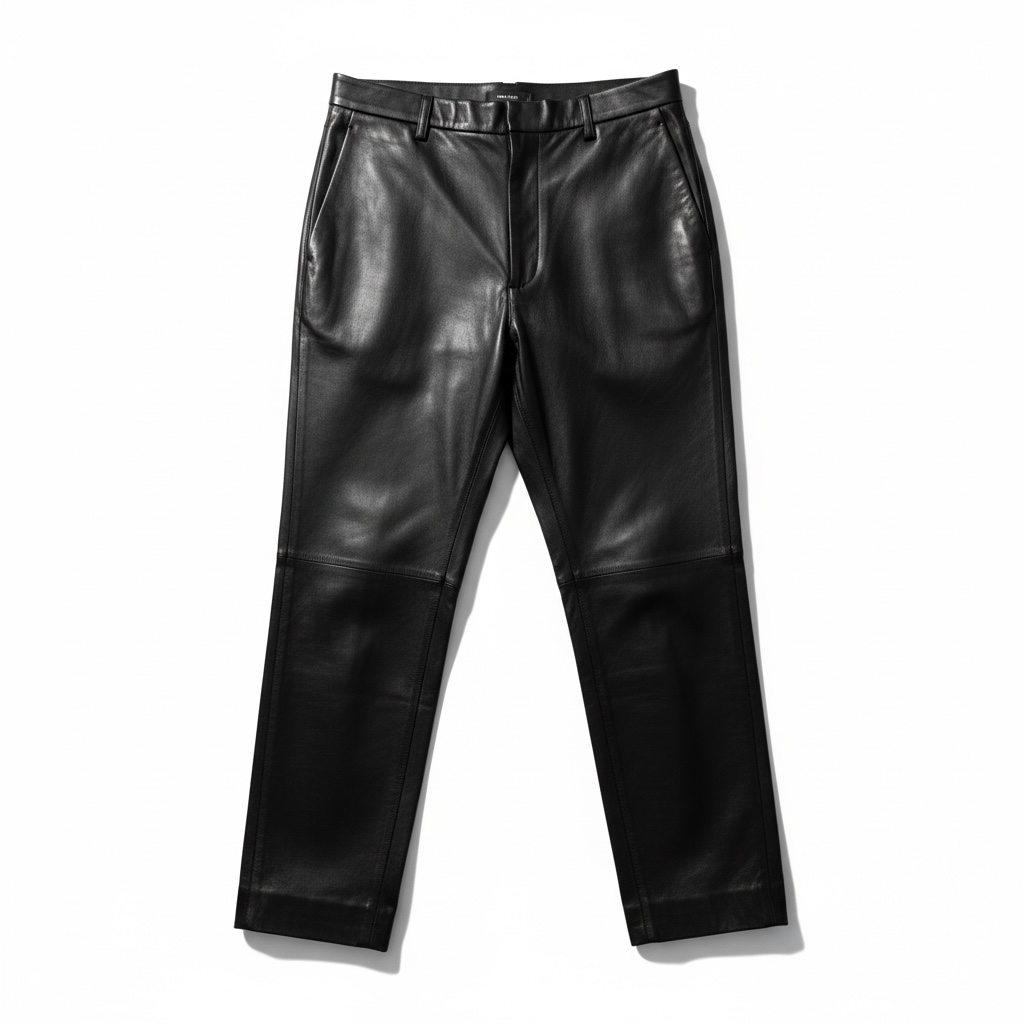 Pantalon cuir Bally noir