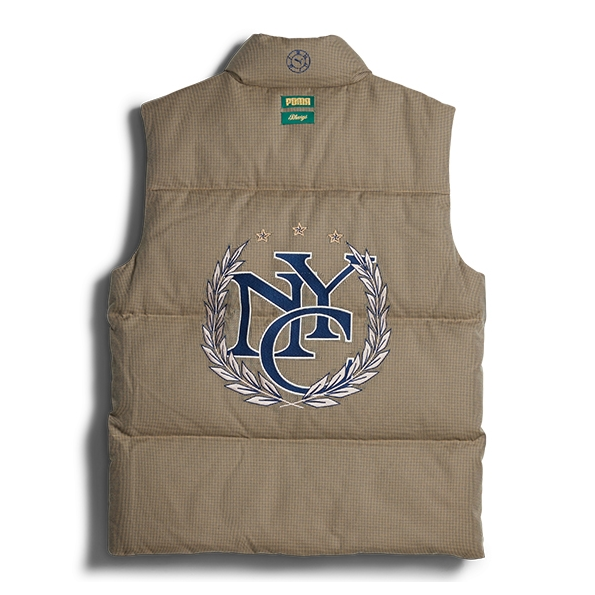 Doudoune sans manches Puma x Rhuigi pied-de-poule NYC