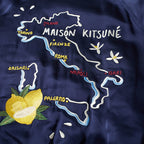 Veste Maison Kitsuné broderie Italie citron