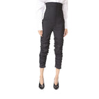 Pantalon Jacquemus noir froncé taille haute