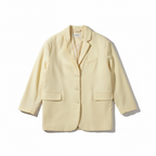 Ensemble American Vintage blazer & pantalon jaune pastel