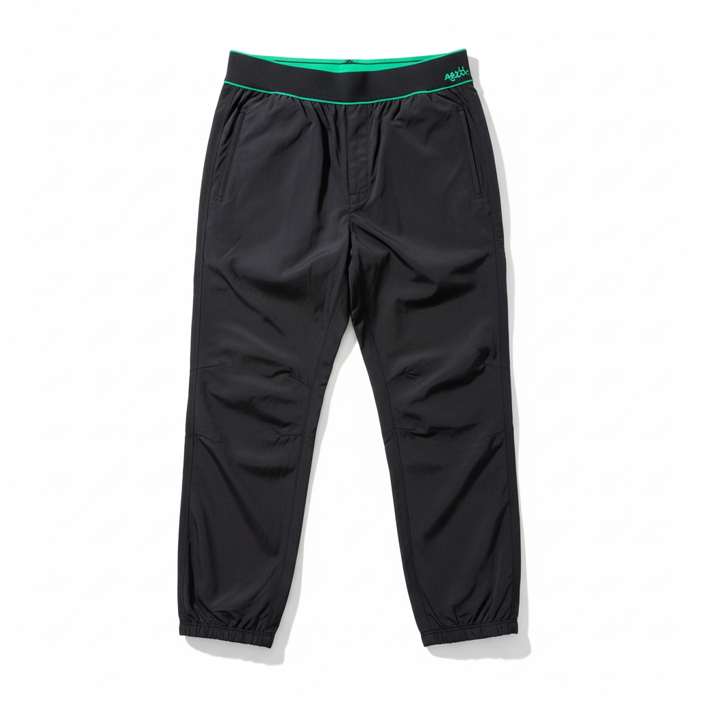 Pantalon technique Bottega Veneta noir à taille élastique