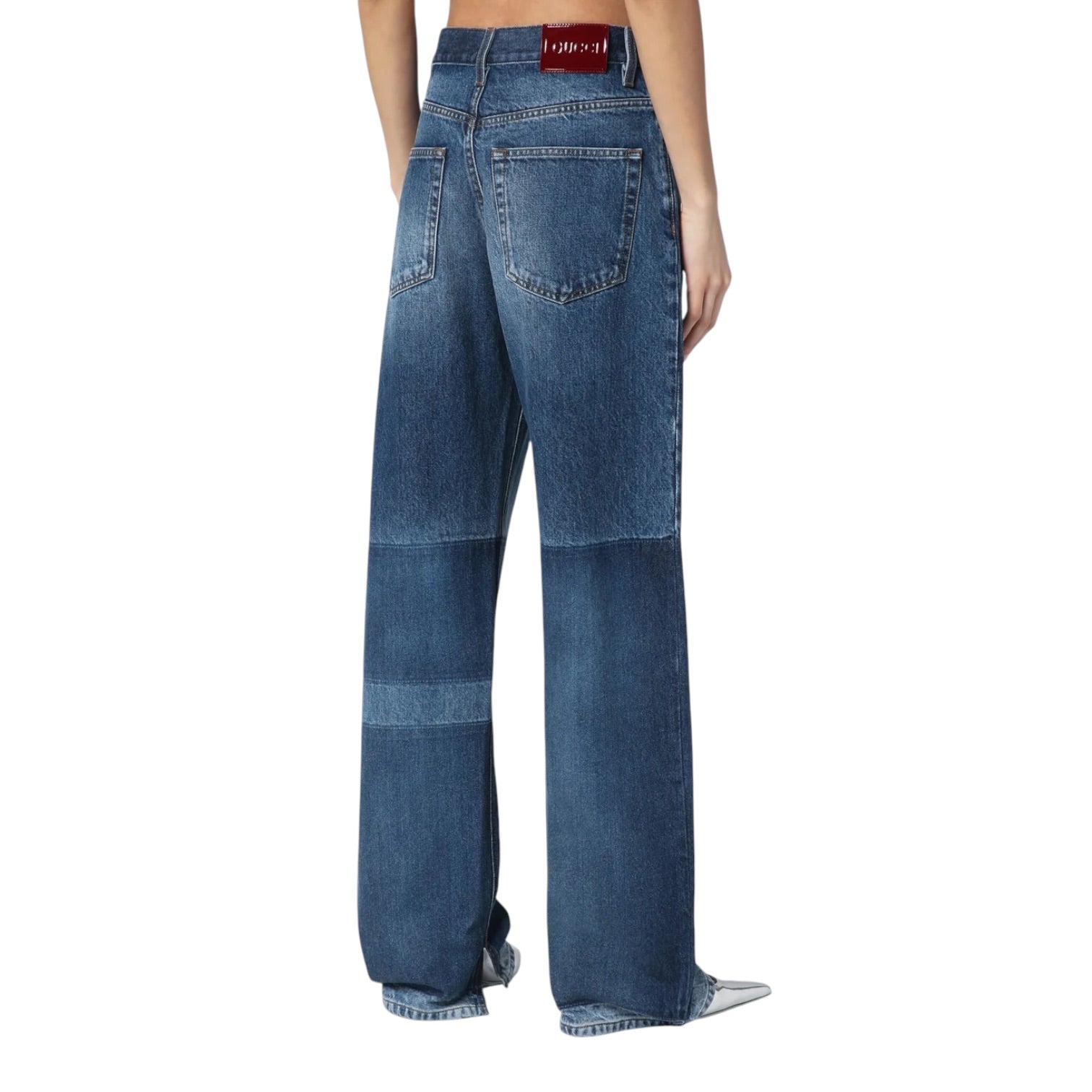 Jean Gucci en denim bi-ton