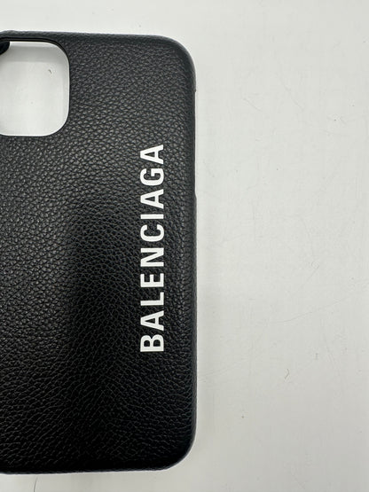 Coque iphone noire Balenciaga