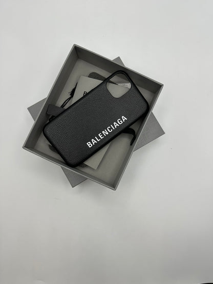 Coque iphone noire Balenciaga