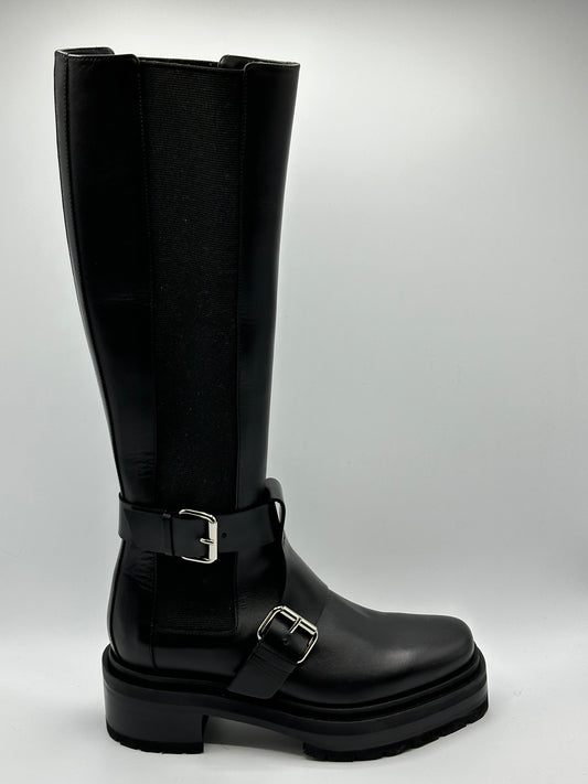 Bottes noires cuir Pierre Hardy - 39