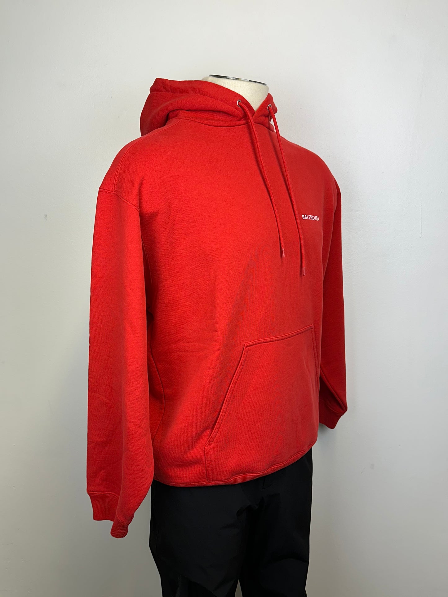 Sweat à capuche rouge Balenciaga - S