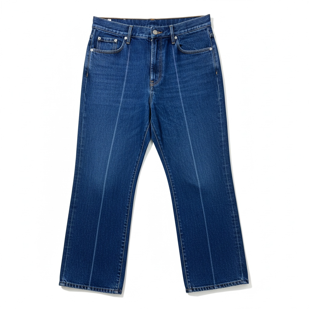 Jean droit Dries Van Noten en denim bleu