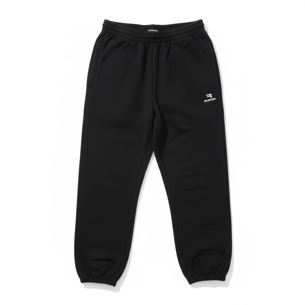 Jogging Balenciaga noir logo brodé