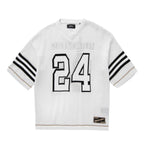Nahmias Jersey Knit 24 – pull maille ajourée blanc oversize