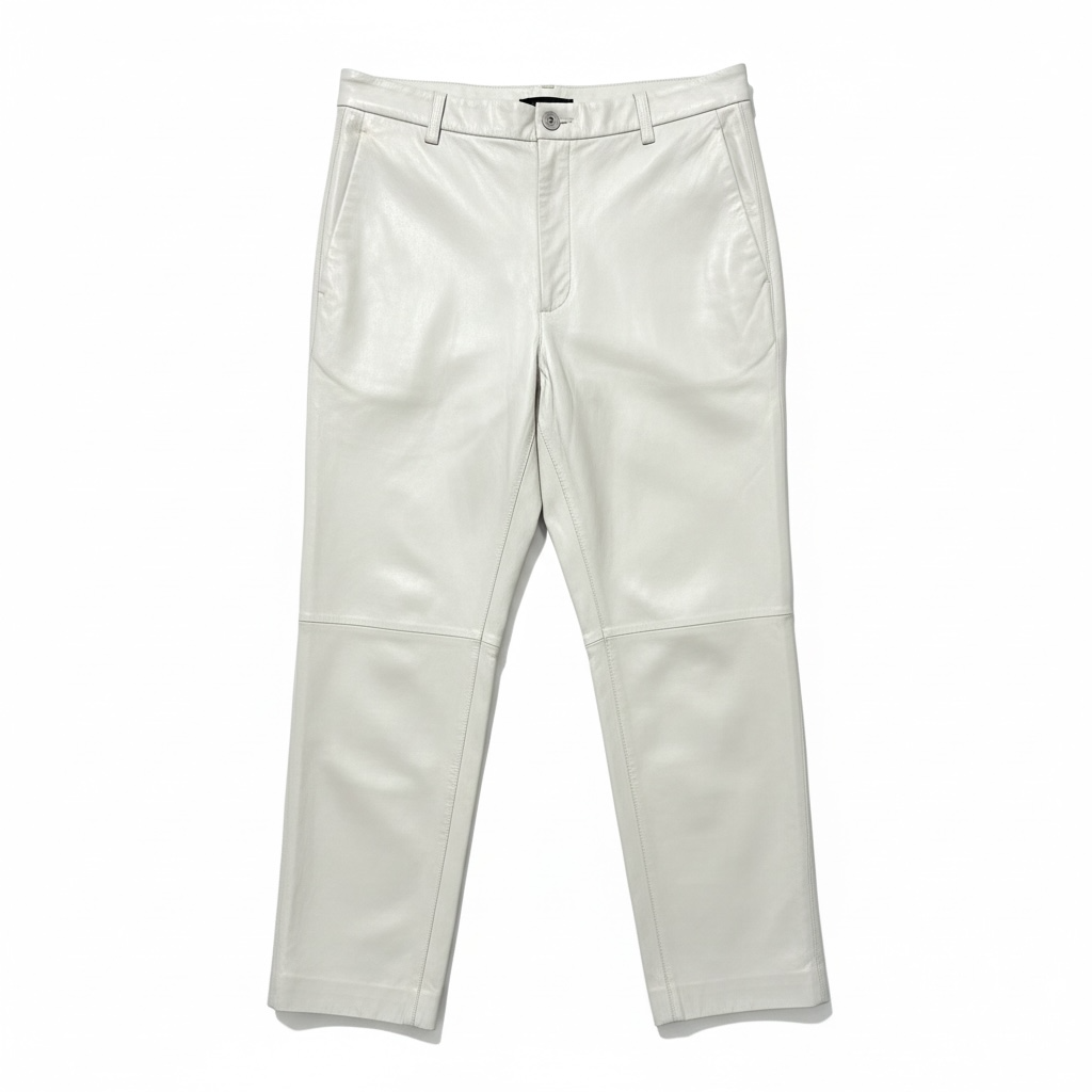 Pantalon Bally en cuir beige