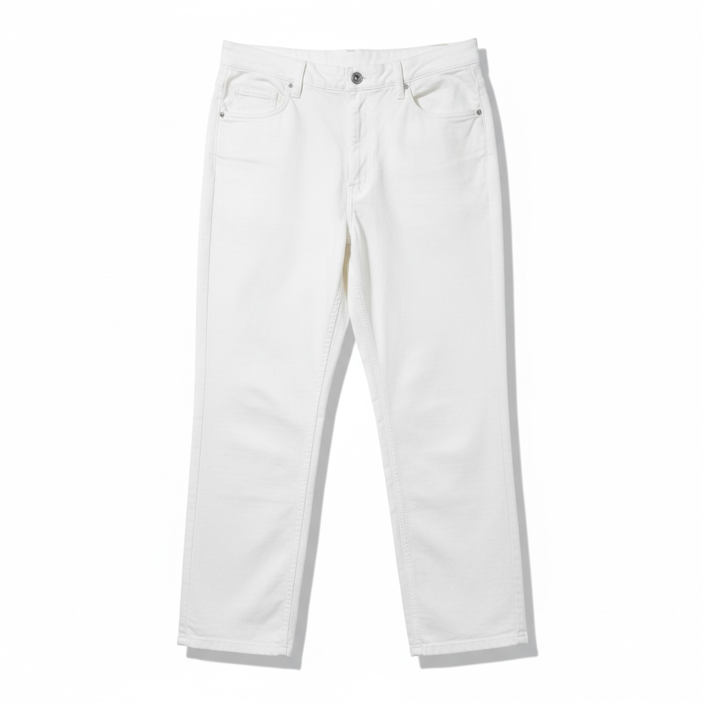 Pantalon Dries Van Noten écru coupe droite