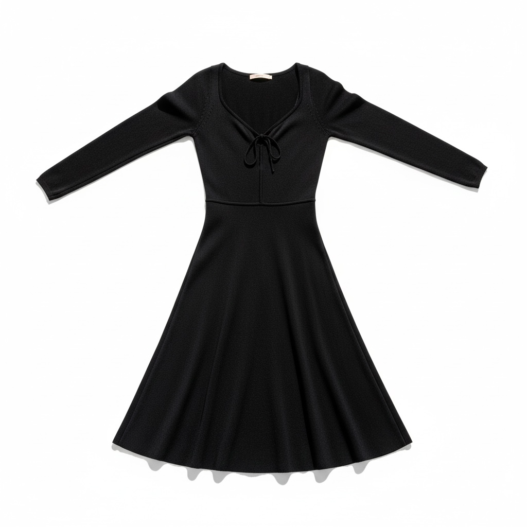 Robe midi Brock Collection noire
