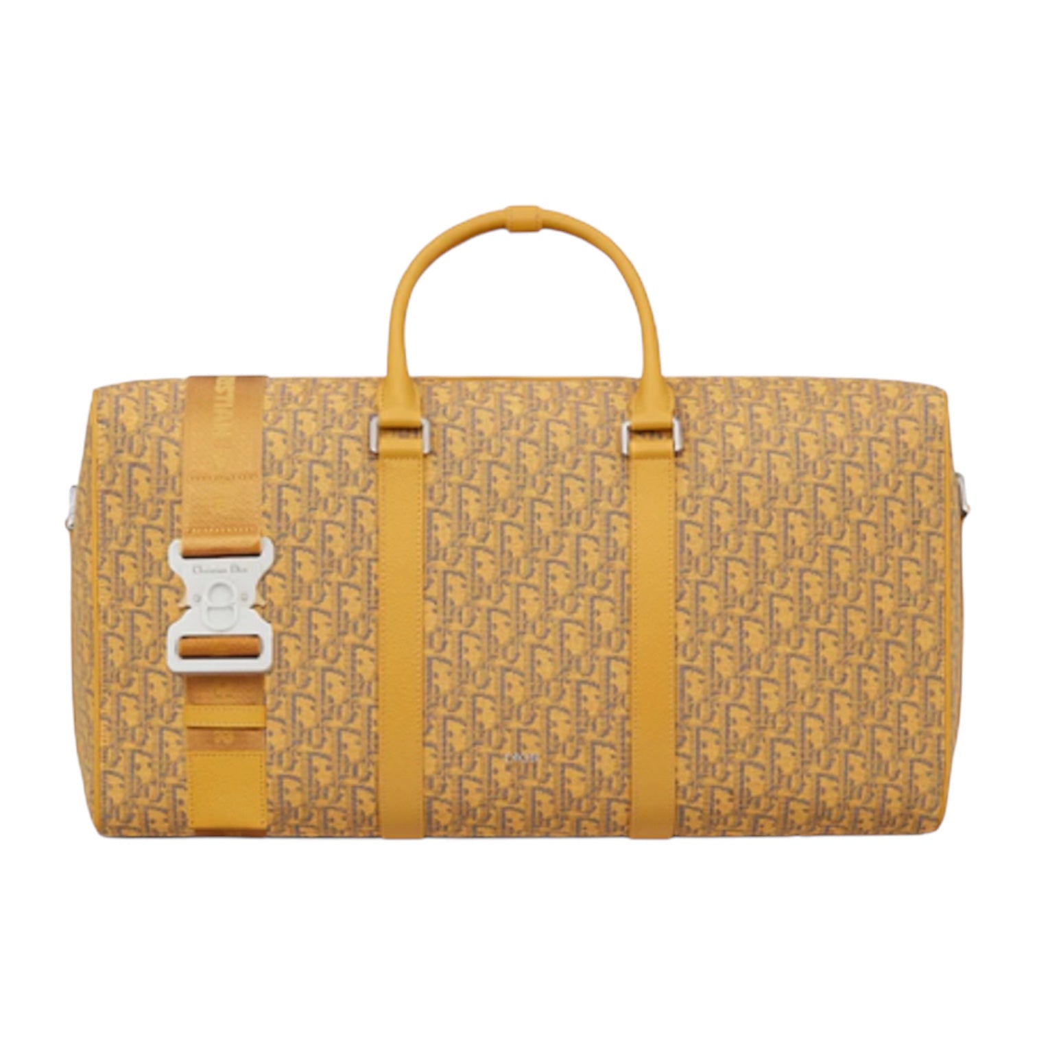 Sac week-end Dior Oblique toile jaune
