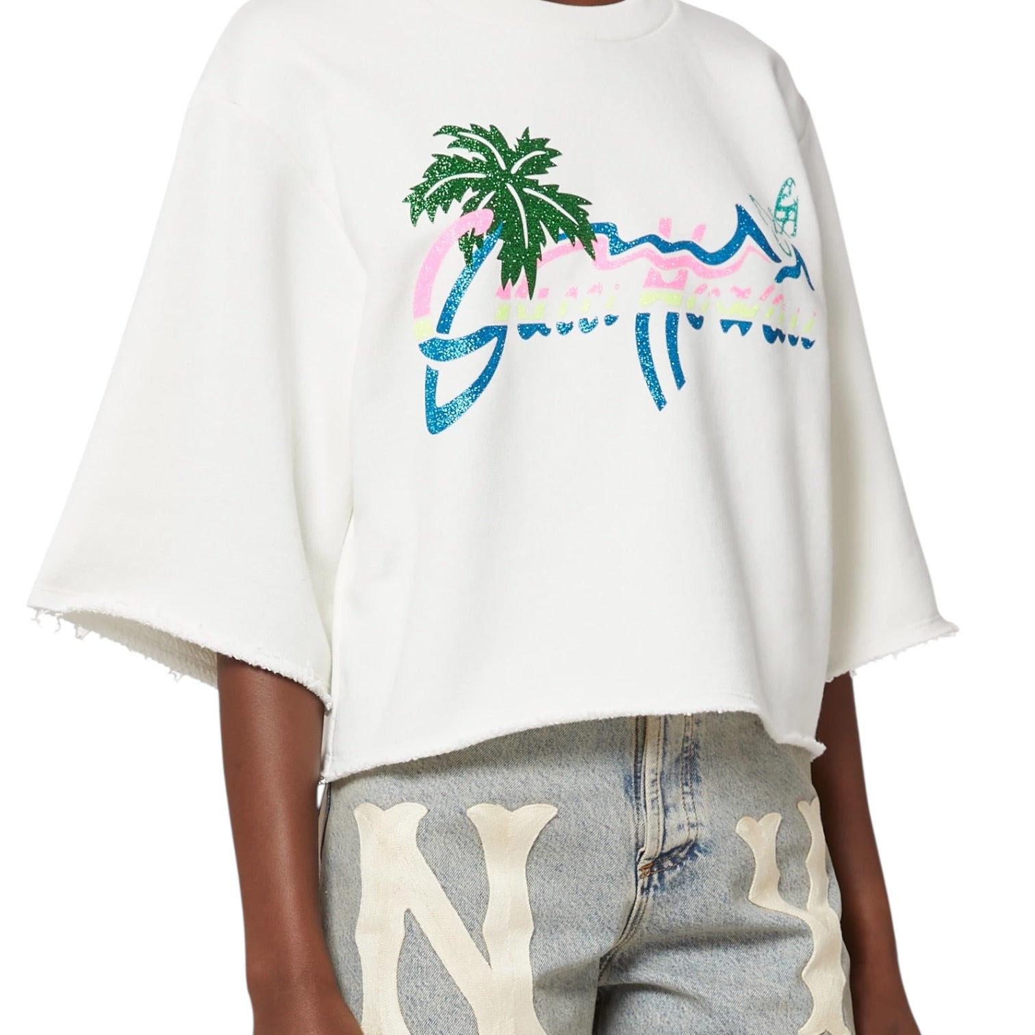 Sweat Shirt Hawaï Gucci porté