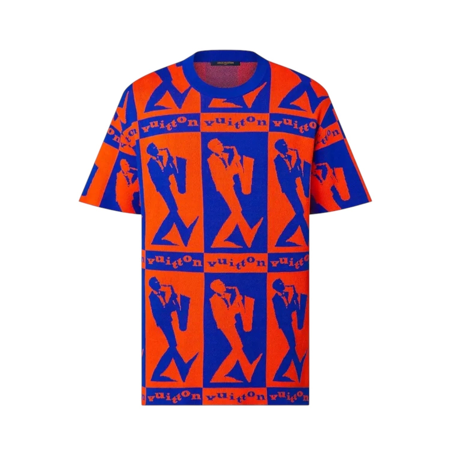 T-shirt maille Louis Vuitton motif musicien