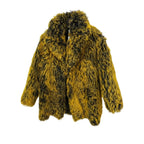 Veste Gucci en fourrure jaune et noire