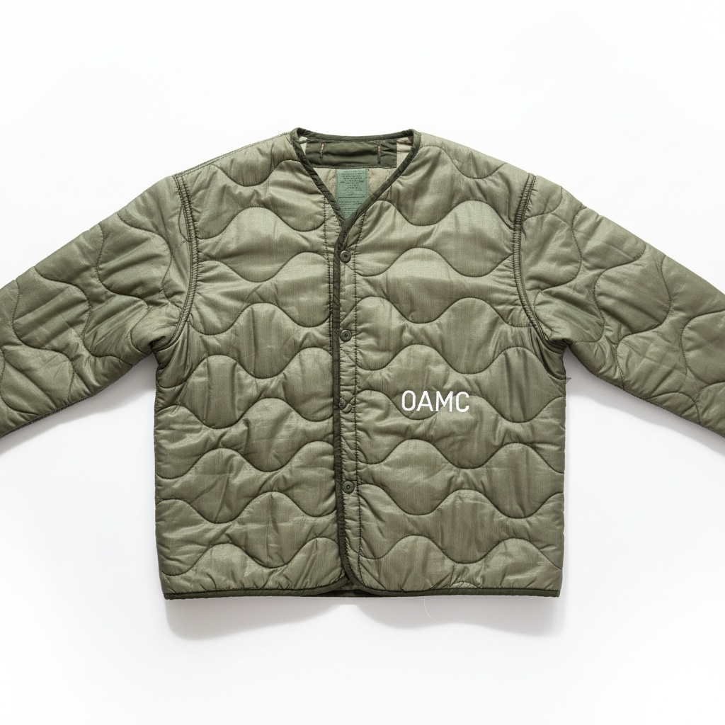 Veste matelassée OAMC kaki – modèle “Peacemaker” oversize