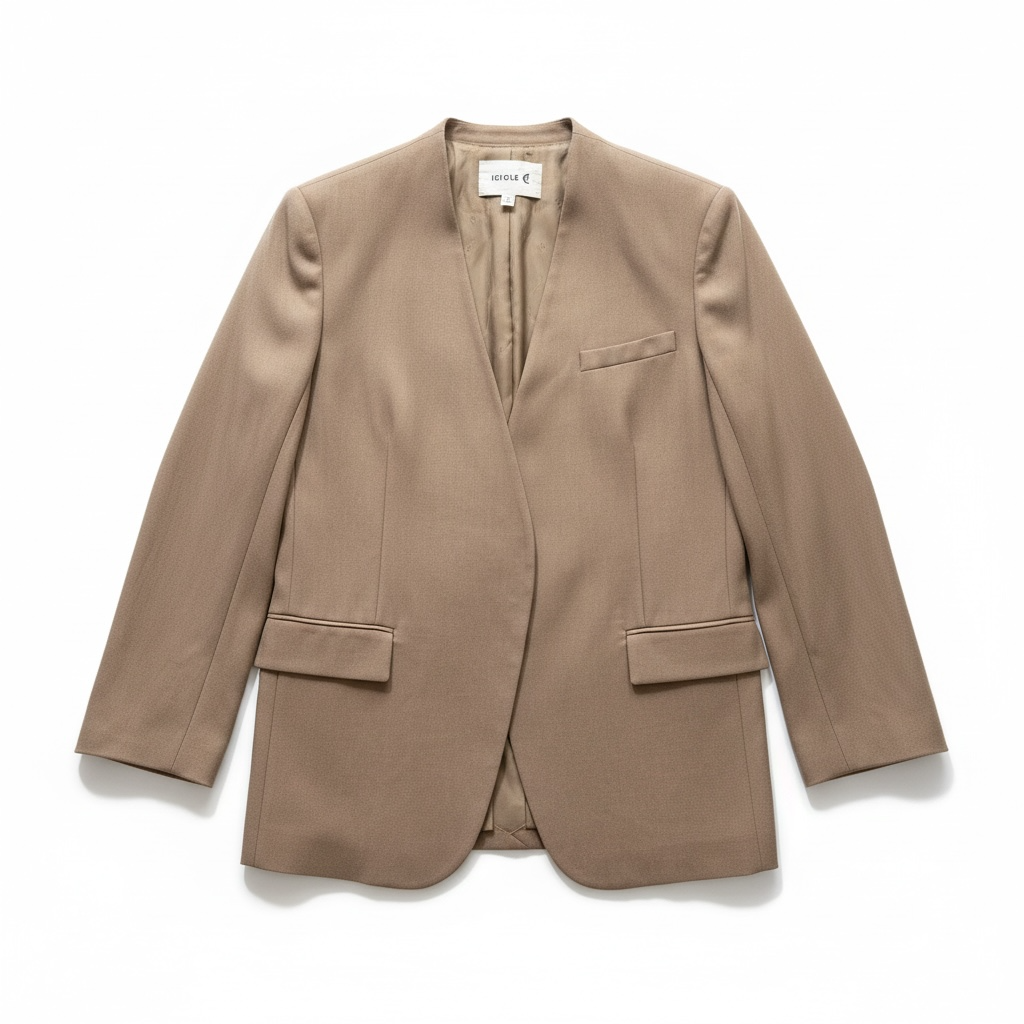 Veste tailleur Icicle camel minimaliste