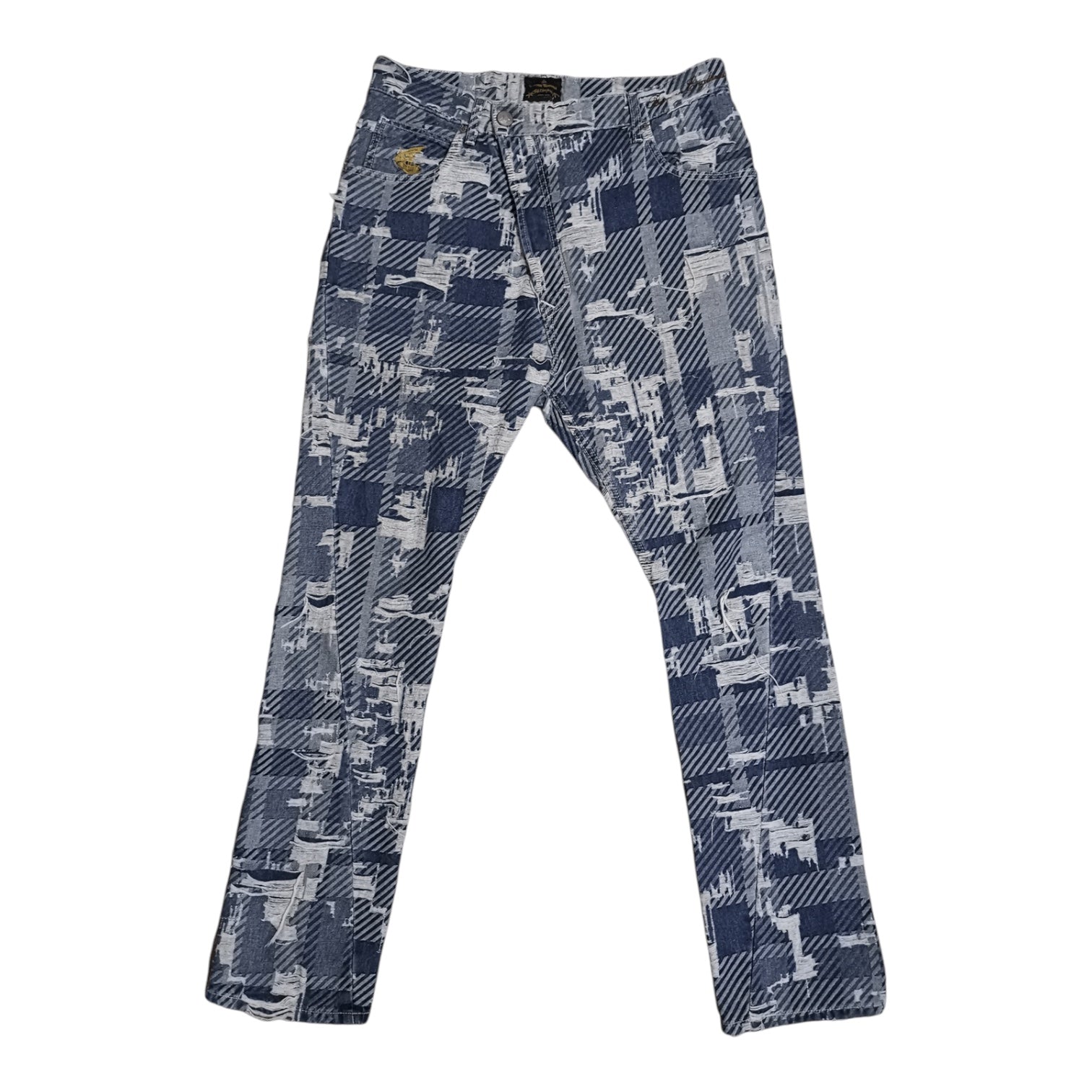 Vivienne Westwood Anglomania jean patchwork destroy