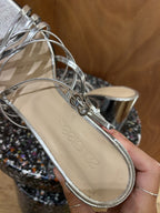 Sandales à talons Free Lance - argenté - Très bon état
