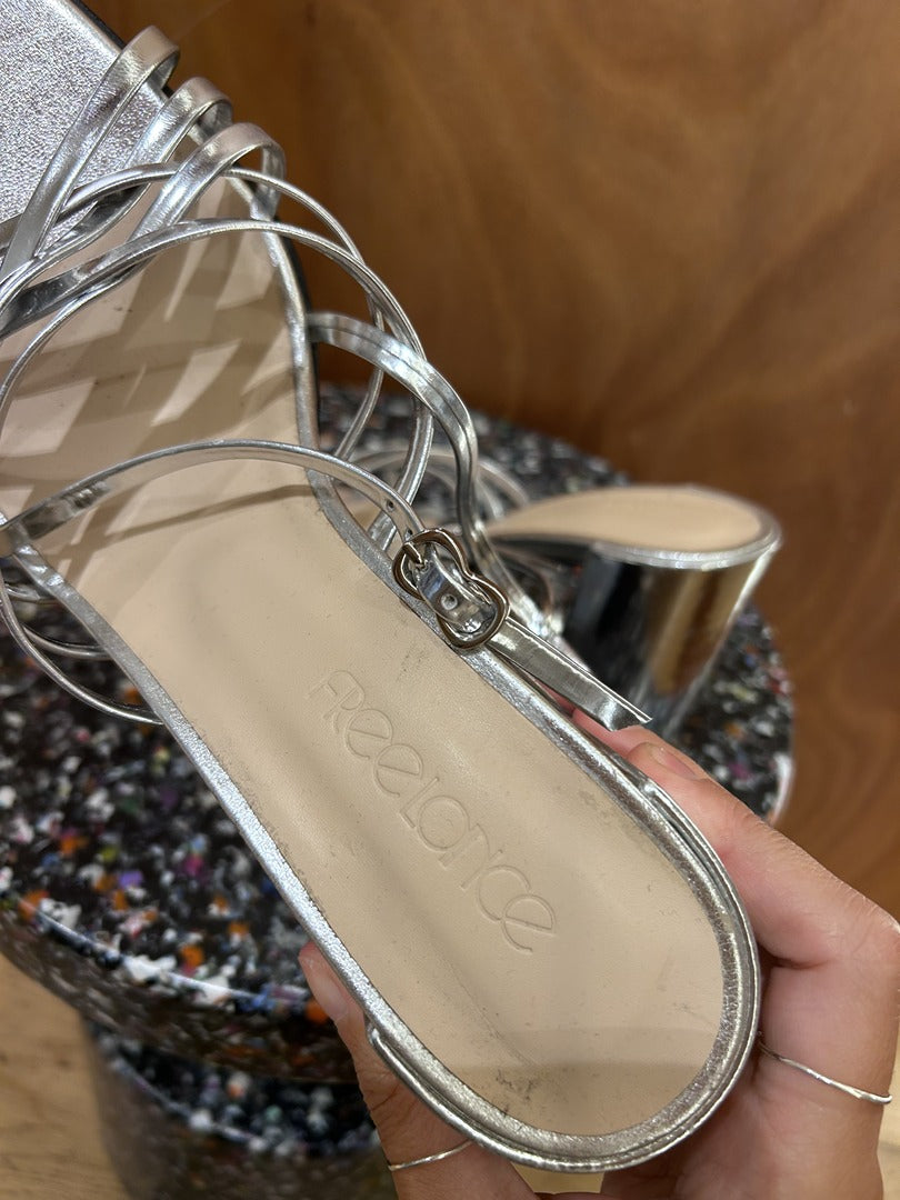 Sandales à talons Free Lance - argenté - Très bon état