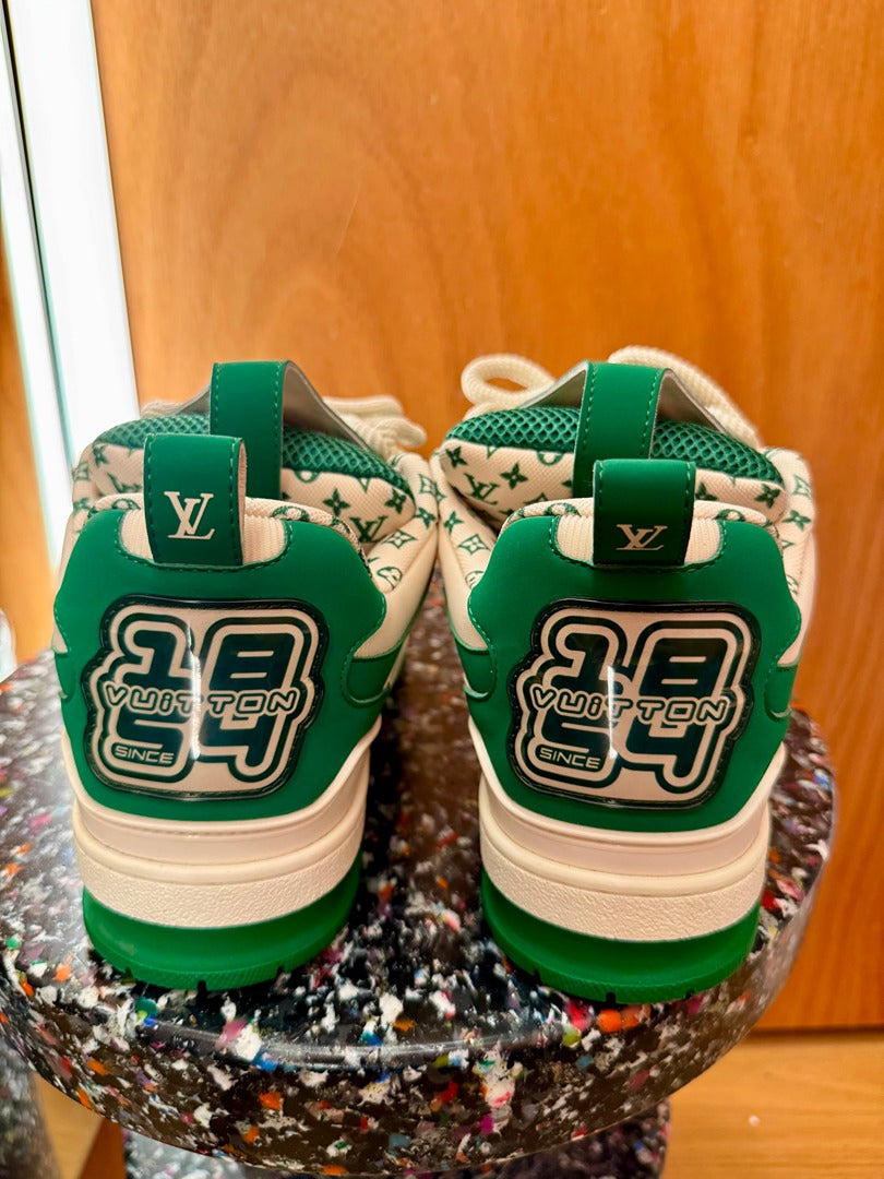 Baskets Louis Vuitton - vert - Très bon état
