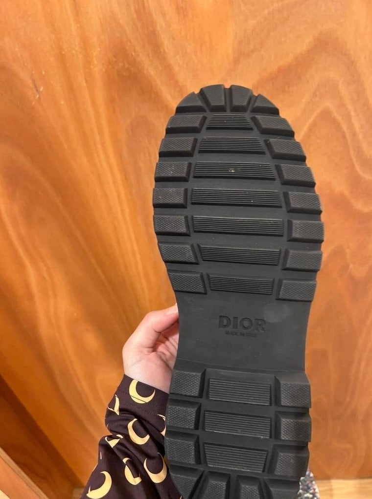 Mocassins Dior cuir noir logo Cd taille 43