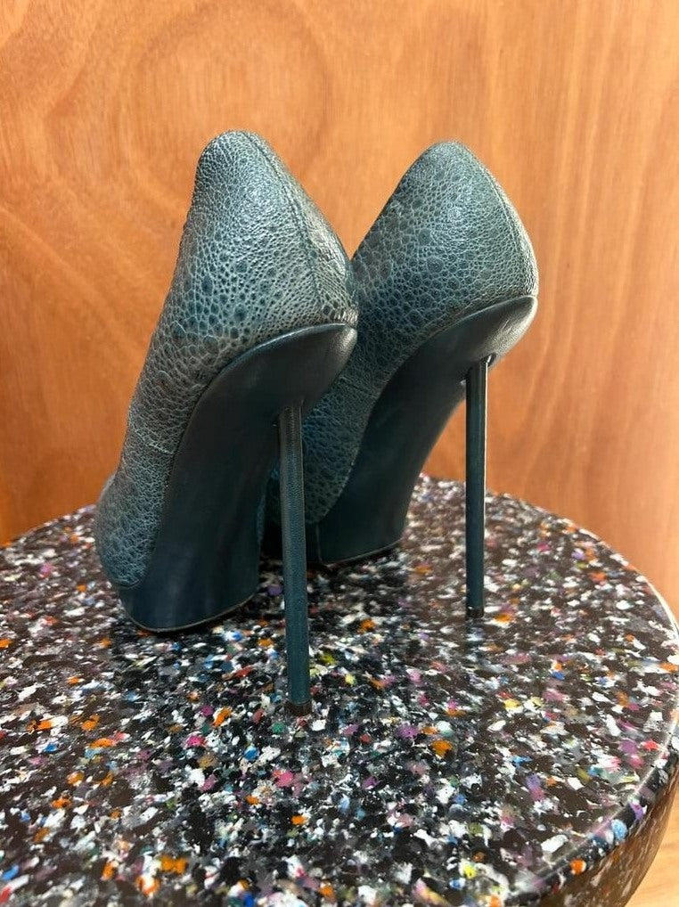 Escarpins Saint Laurent plateforme cuir T39