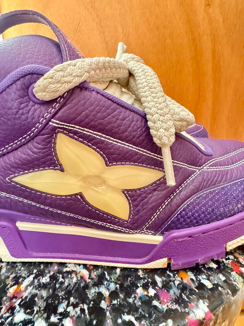 Baskets Louis Vuitton - violet - Très bon état