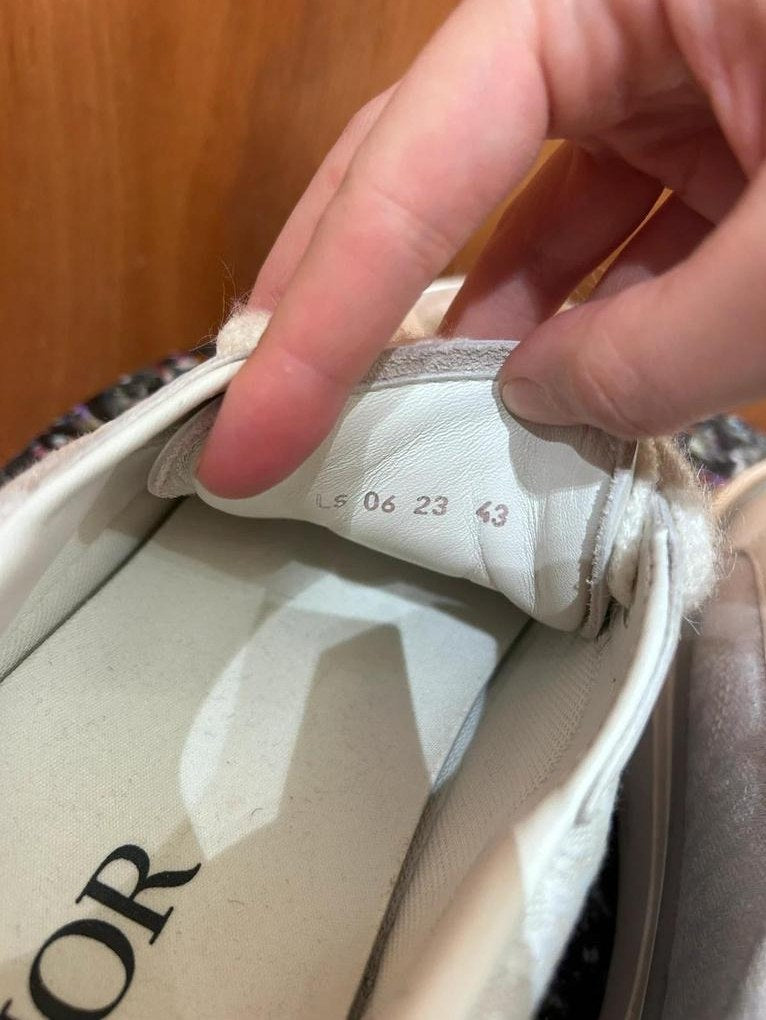 Sneakers Dior B27 toile Dior Oblique blanche taille 43