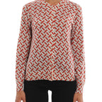 cardigan buberry monogram rouge porté