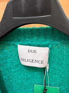Cardigan laine vert Due Diligence