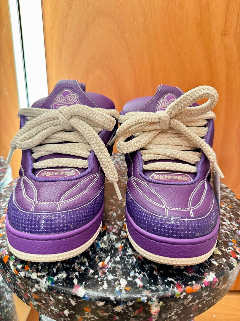 Baskets Louis Vuitton - violet - Très bon état